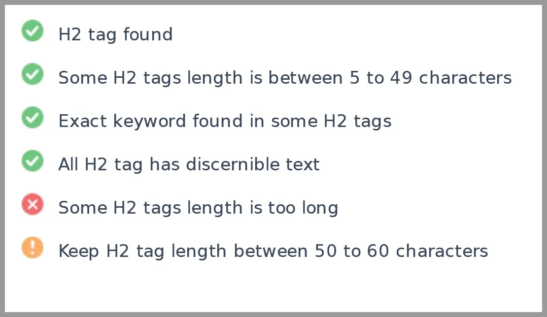  SEO Score Report can help you to find the H-tag issues in any website