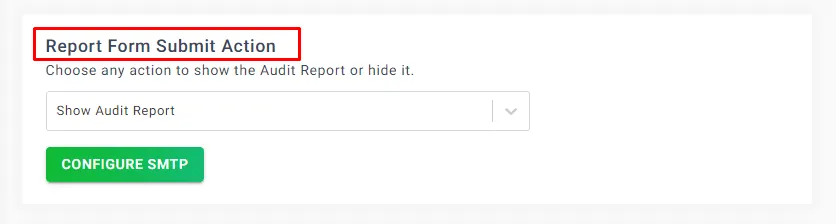 Report From Submit Action