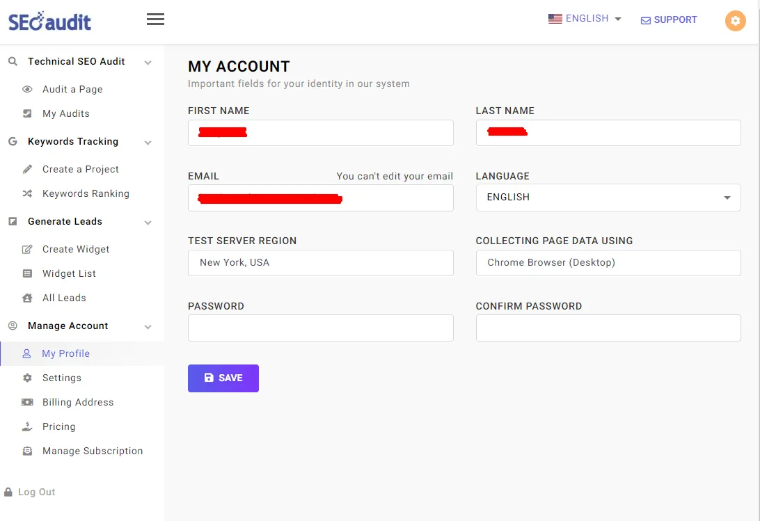 Scan website browser and Location